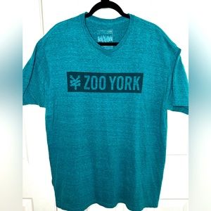 Zoo York Teal Blue Graphic Short Sleeve Tee